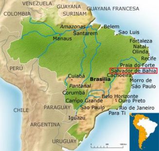 Mapa de Salvador de Bahía