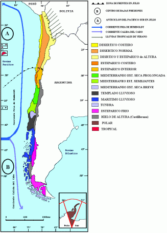Mapa Climático de Chile