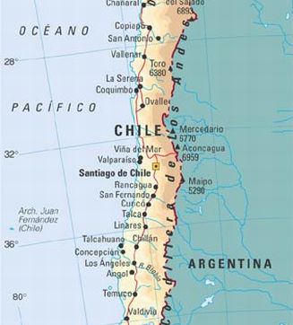 Ubicación geográfica de Chile - Consultar Mapas
