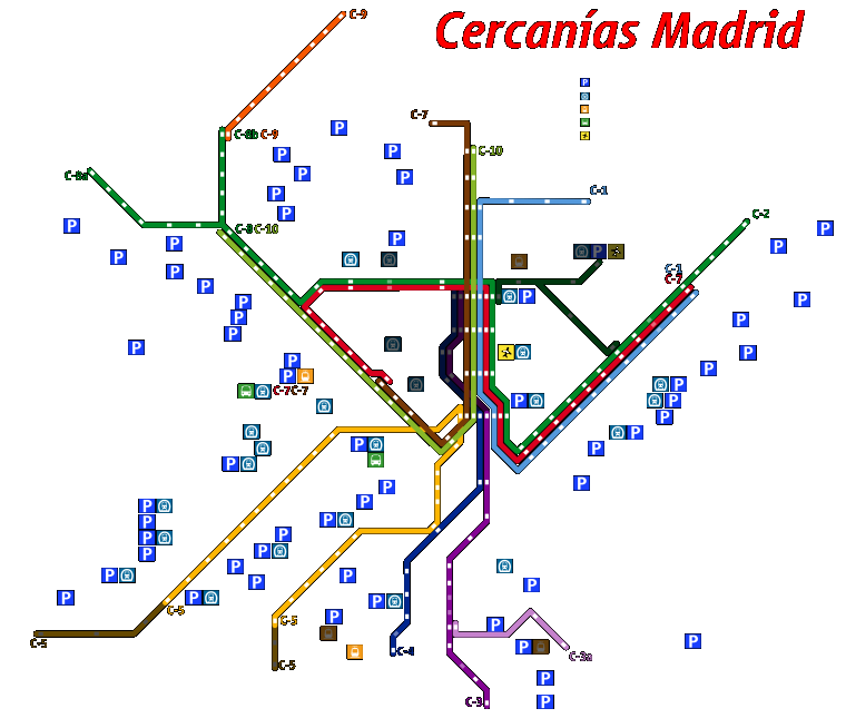Mapas Trenes de Madrid