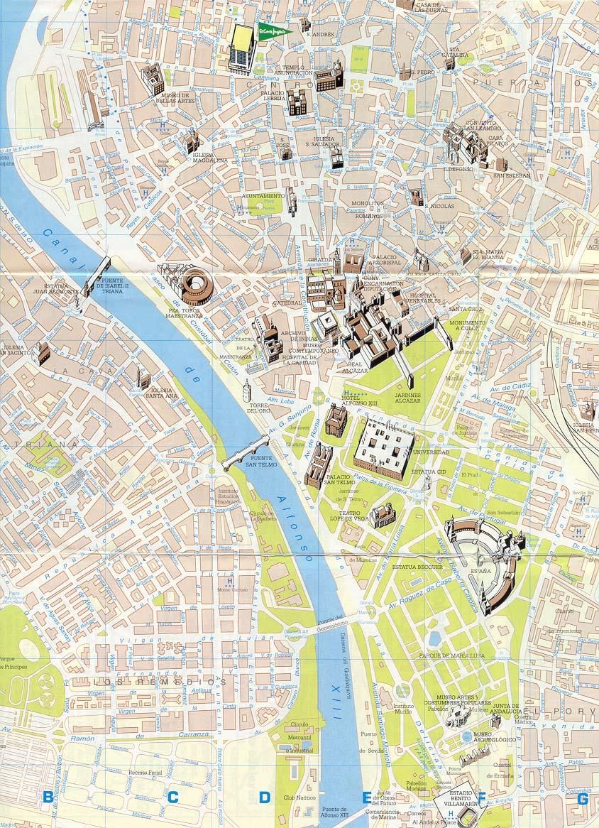 Mapa Plano de Sevilla