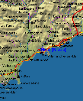Mapa Ubicación de Niza