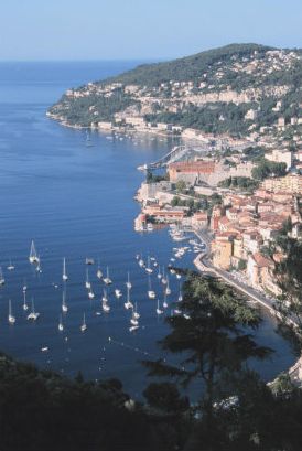 Imagen Panorámica de la Riviera Francesa. La ciudad que se ve es Niza.