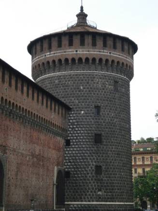 Torre del Castilo Sforzesco en Milán.