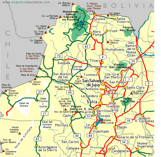 Mapas De Jujuy Argentina 5550