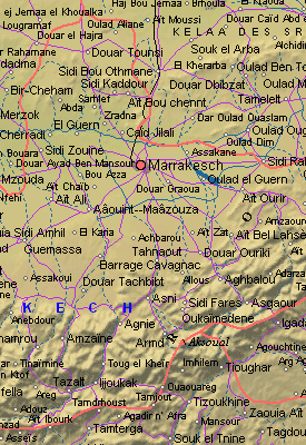 Mapa Político de Marrakech