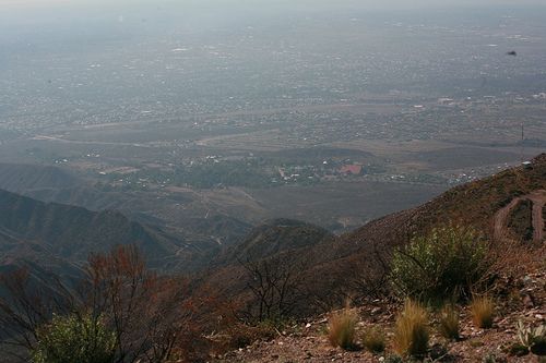 Vista panoramica sobre el Cerro Arco en Mendoza