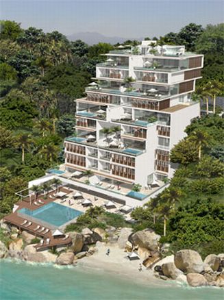 Hotel de la exclusiva playa privada Pichilingue de Acapulco