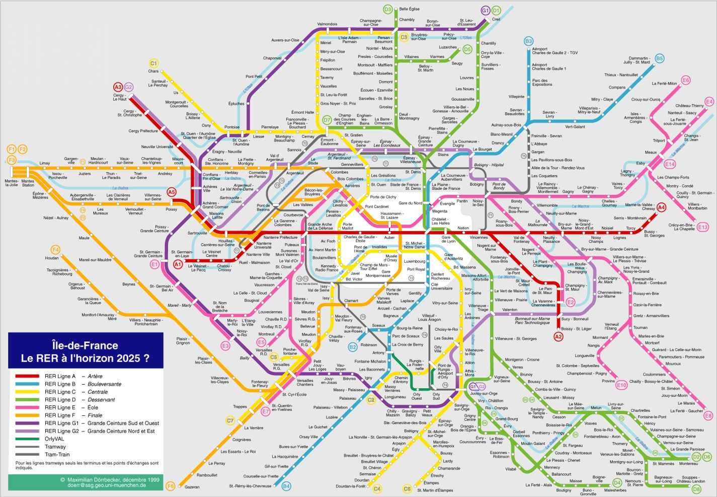 Mapa Metro de Paris