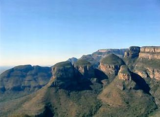 Paisajes de montañas en Nelspruit (Sudáfrica)