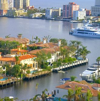Fort Lauderdale es zona de lujosos yates y canales.