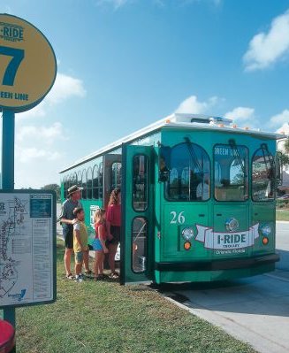 La empresa de autobuses Lynx es la que maneja el transporte público en Orlando.