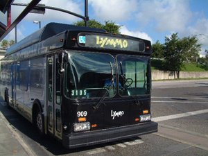 El autobús Lymmo recorre sin costo alguno el downtown de Orlando.