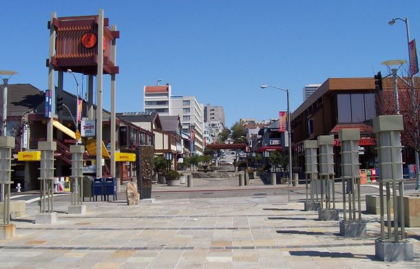 Plaza en el barrio Japonés de San Francisco