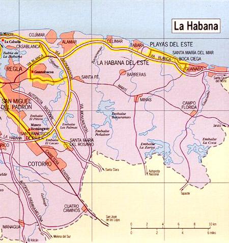 Mapa de La Habana (Centro)