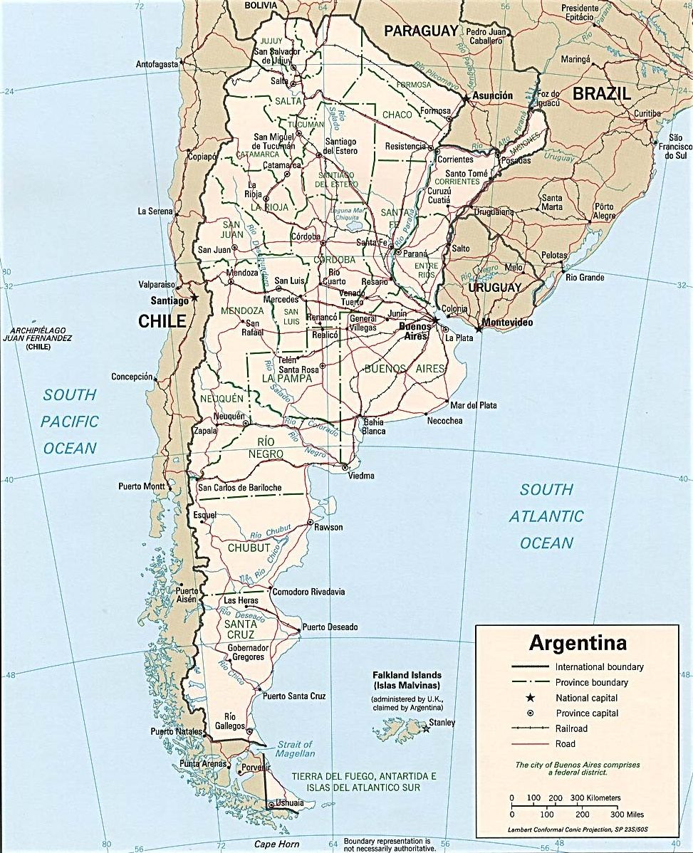 Mapa de Argentina